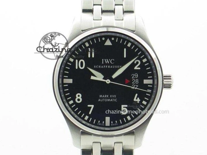 MIROTIME 0216 Pilot Chrono SS IW387808 CF3 ZF 1:1 Best Edition On Brown Leather Strap A Soft 7328